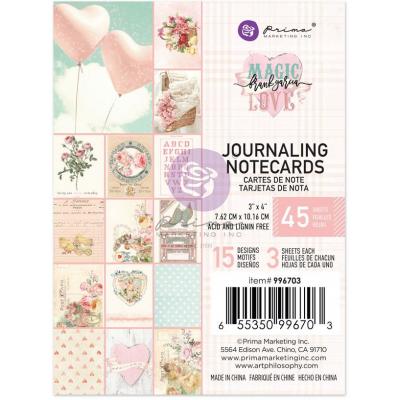 Prima Marketing Magic Love  Designpapier - Journaling Cards
